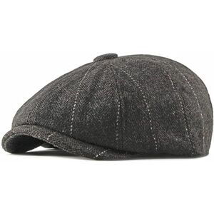 Newsboy Cap Justerbar Herringbone Baker Boy Flat Kepsar Skyddsmössa Tyg Cap for mænd