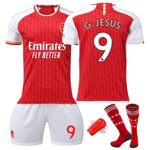 BEMS sporting goods home 23-24 Arsenal Home Kids Football Kit med sokker Bonus+knæbeskyttere 26 NO.9