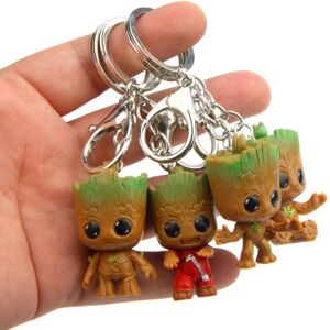 Baby Groot nøglering (sæt med 4) - klassisk film actionfigur