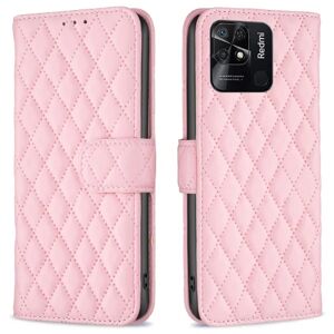 SKALO Xiaomi Redmi 10C BINFEN COLOR Quiltet Pung - Pink Pink