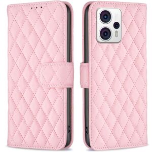 SKALO Motorola Moto G23 4G BINFEN COLOR Quiltet Pung - Pink Pink