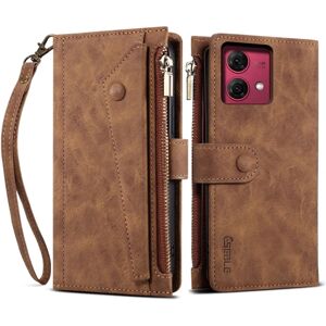 SKALO Motorola Moto G84 5G ESEBLE Big Wallet Pungetui - Brun Brown