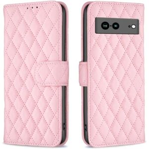 SKALO Google Pixel 7a BINFEN COLOR Quiltet Pung - Pink Pink