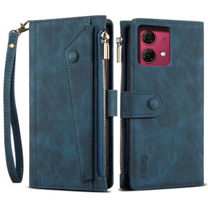 SKALO Motorola Moto G84 5G ESEBLE Big Wallet Pungetui - Blå Blue