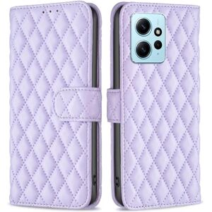 SKALO Xiaomi Redmi Note 12 4G BINFEN COLOR Quiltet Pung - Lilla Purple