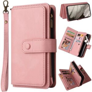 SKALO Google Pixel 8 Big Wallet 17-RUM Pungetui - Pink Pink