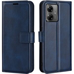 SKALO Motorola Moto G14 Premium Wallet Flip Cover - Blå Blue