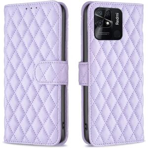 SKALO Xiaomi Redmi 10C BINFEN COLOR Quiltet Pung - Lilla Purple