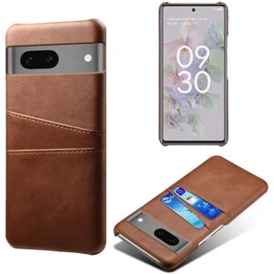 SKALO Google Pixel 7a PU-læder Kortholder Cover - Brun Brown