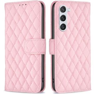 SKALO Samsung S24 BINFEN COLOR Quiltet Pung - Pink Pink