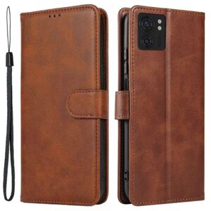 SKALO Motorola Edge 40 5G Premium Wallet Flip Cover - Brun Brown