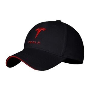 Veeki biltilbehør til Tesla Model 3 S Y X Logo Baseball Cap Hat Gorra Mænd Kvinder Udendørs Sport Solhat Casquette Sort Auto Styling