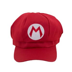 Super Mario Bros Hat Luigi Letter trykt Cosplay Newsboy-kasket Baseball-kasketter til voksne Waluigi Wario Odyssey-kasket Red