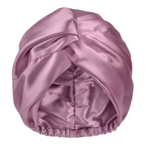 Purple Satin Bonnet Silke Bonnet Sleep Cap til kvinder Hårpleje Adj