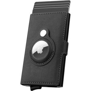 Kompatibel AirTag Wallet Kreditkortholder til mænd, sort, 1 stk