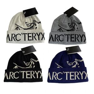 Arcteryx Udendørs Efterår Og Vinter Varm Ski Øreværn Vild Mode Strikket Beanie Beige