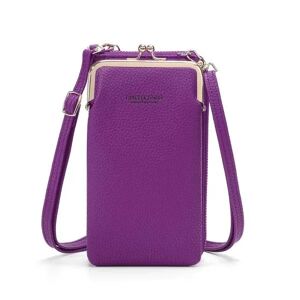 Angelbaby Mobiltaske Pung Kortholder Taske med skulderrem. 10 farver Dark purple