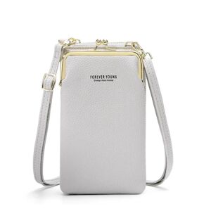 Angelbaby Mobiltaske Pung Kortholder Taske med skulderrem. 10 farver Grey