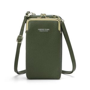 Angelbaby Mobiltaske Pung Kortholder Taske med skulderrem. 10 farver Green