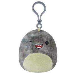 Squishmallows Clip-On Xander the Winking Grey T-Rex, 9 cm