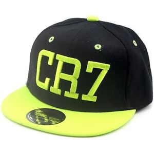 Ny 2023 Kids Cr7 Cap Sommer Baseball Cap Hat Drenge Piger Børn Snapback Ronaldo Hatte Hip Hop Caps (FMY) Sort 50-54CM