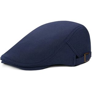 Peaked Cap Herre Flad Kasket Sort Driving Cabbie Hunting Flat Cap N