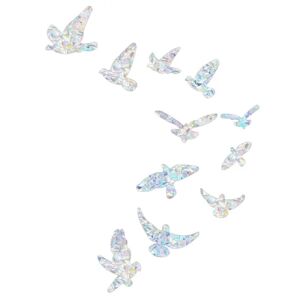 11 stk Birds Rainbow Suncatcher Window Clings Anti Collision Window Stickers Decals til Fugle