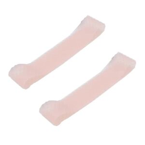 Wig Grip Band Skridsikkert gennemsigtigt silikone Wig Fix Silikone Wig Grip Naturligt greb pandebånd til kvinder Komfort elastisk parykgreb Cap (2 pakker, lyserød)