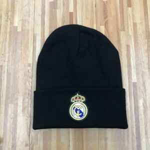 LD Real Madrid Football Club Beanie Hat Broderet Strikket Hat Unisex Hat hvid black