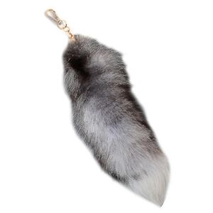 Plys-ræv Hale Nøglering Furry Animal Tail Nøglering Nøglering 40cm Animal Tail A