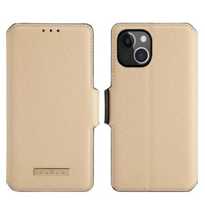 Muxma Saffiano Pung Taske til iPhone 13 Mini - Beige