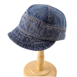 Denim Bucket Hat, Hatte til Damer, Dame Newsboy Kasketter Baret Hat
