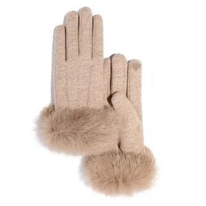 JBK Cashmere Handsker Kvinders Vinter Coldproof Touch Screen Handsker Dobbeltlags fortykkede varme handsker