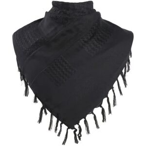 IC Scarf Military Shemagh Tactical Desert Keffiyeh Head Neck Scarf Arab Wrap med tofs 43,3x43,3 tum / 110x110 cm (svart)