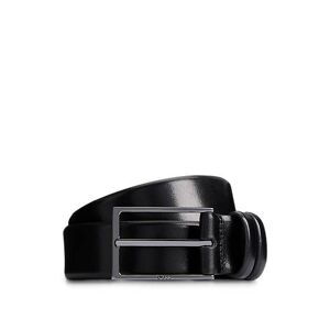Boss Vegetable-tanned leather belt with gunmetal hardware