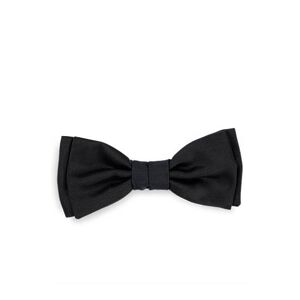 HUGO Satin bow tie in silk jacquard