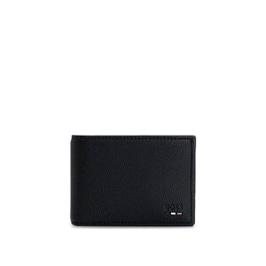 Boss Faux-leather billfold wallet with logo and signature stripe