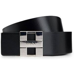 HUGO Italian-leather reversible belt with logo buckle