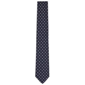 Boss Silk-jacquard tie with micro pattern