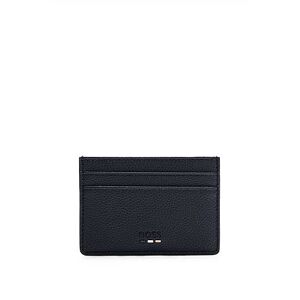 Boss Faux-leather card holder with money clip