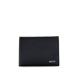 Boss Structured folding wallet with logo