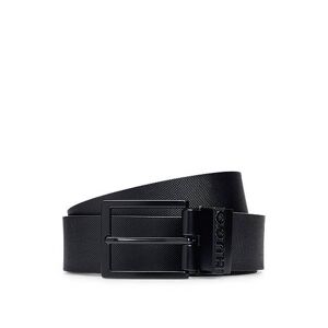 HUGO Reversible Italian-leather belt with pin and plaque buckles