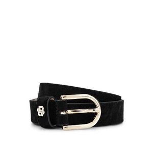 Boss Suede belt with Double B monogram