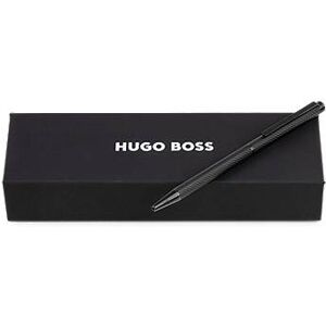 Boss Black ballpoint pen with engraved pattern