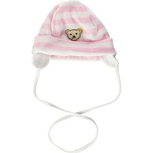 Steiff Unisex Baby 0002850 Mütze Gr. 43 cm Kopfumfang Striped Hat, Pink (Barely Pink 2560), One Size (Manufacturer size: 43)