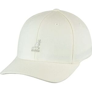 Kangol Herren Baseball Cap Wool Flexfit Baseball, Gr. Small (Herstellergröße:Small/Medium), Weiß