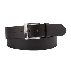 Levi's ® Men's 220378-3 Plain or unicolor Belt Black Noir (Regular Black) Medium (Brand size: 85)