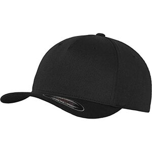 Flexfit 5 Panel Baseball Cap – Unisex Hat, Cap for Men and Women, Plain Base Cap, All-Round Closed, black, L-XL