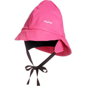 Playshoes Girl's Kids Waterproof Rain with Fleece lining Hat, Pink, Small (Manufacturer Size:47cm)