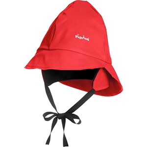 Playshoes Girl's Kids Waterproof Rain with Fleece lining Hat, Red, X-Large (Manufacturer Size:53cm)